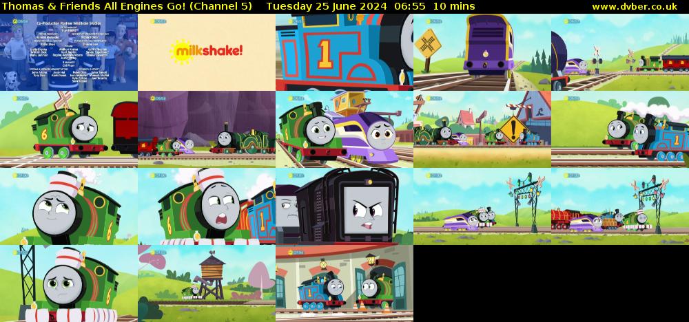 Thomas & Friends All Engines Go! (Channel 5) Tuesday 25 June 2024 06:55 - 07:05