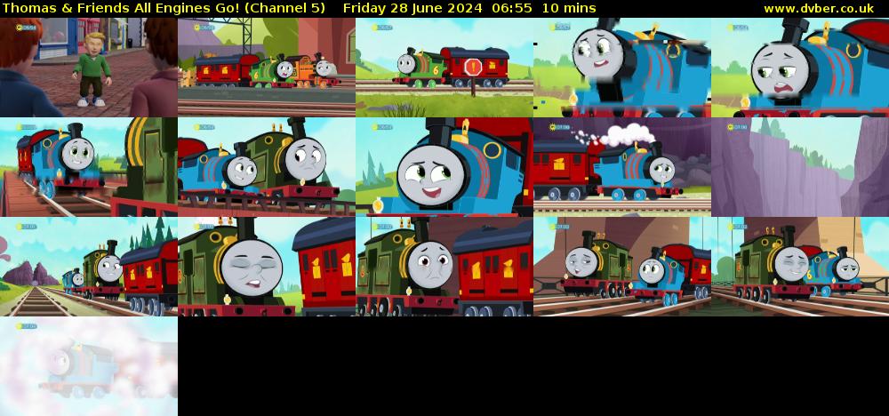 Thomas & Friends All Engines Go! (Channel 5) Friday 28 June 2024 06:55 - 07:05