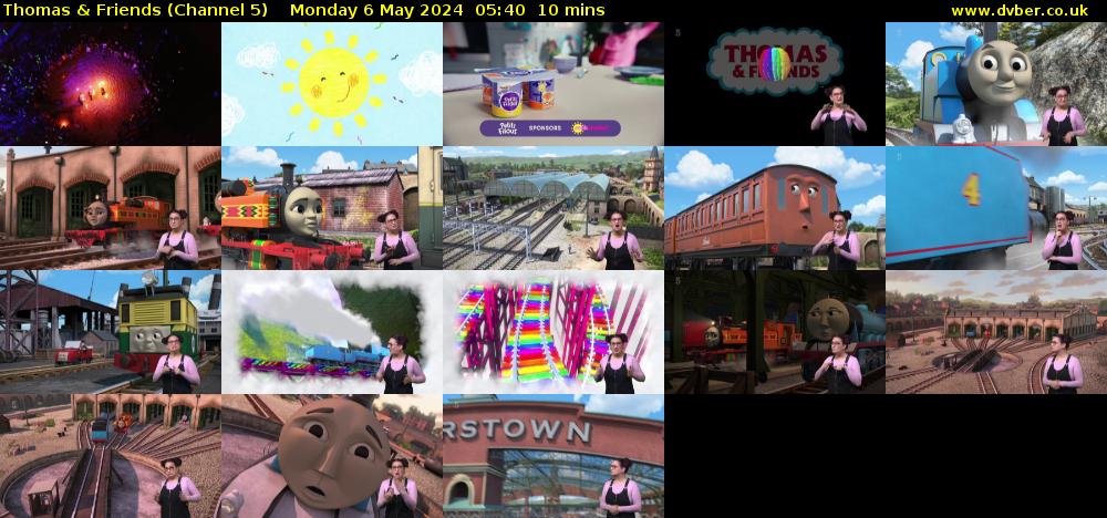 Thomas & Friends (Channel 5) Monday 6 May 2024 05:40 - 05:50