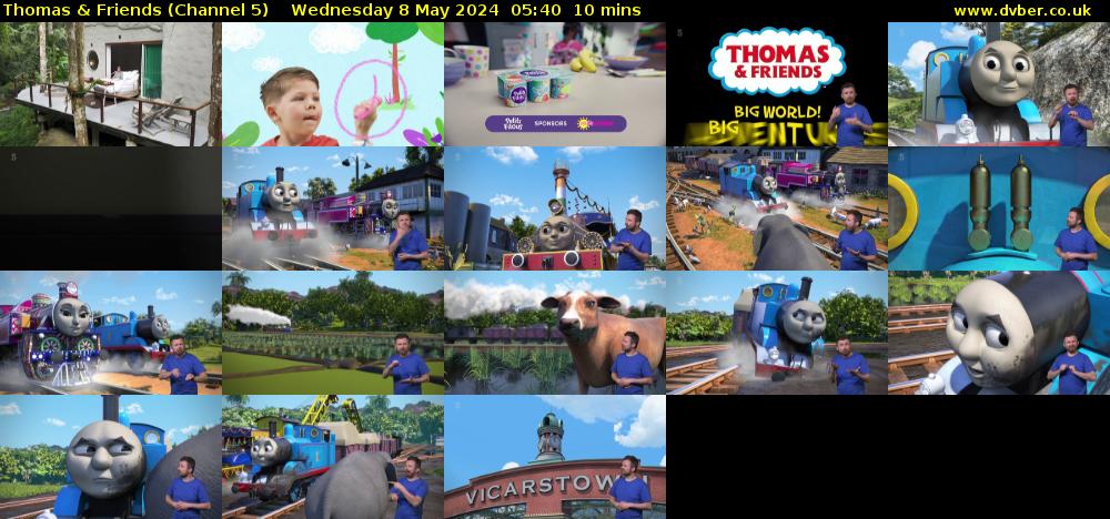 Thomas & Friends (Channel 5) Wednesday 8 May 2024 05:40 - 05:50