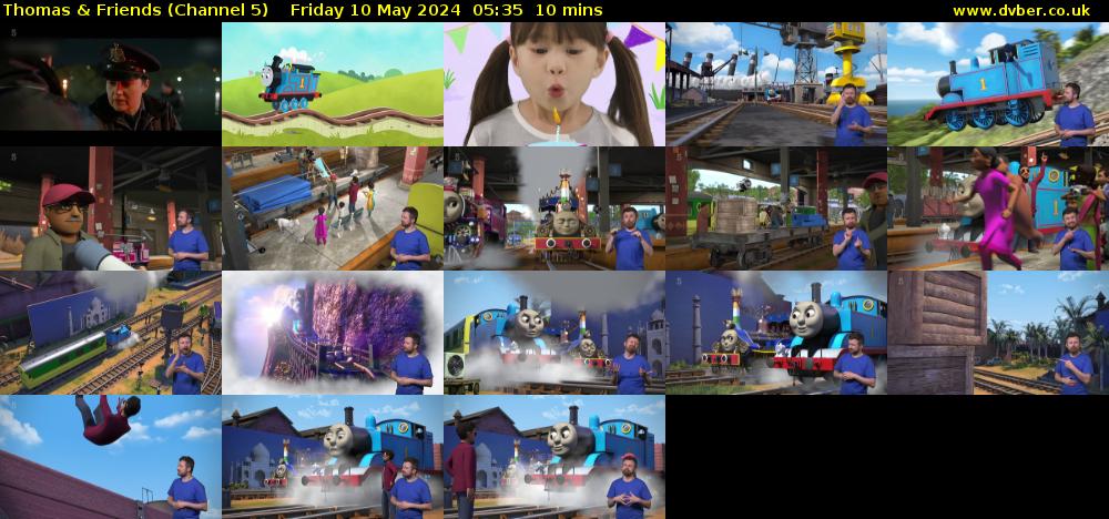 Thomas & Friends (Channel 5) Friday 10 May 2024 05:35 - 05:45