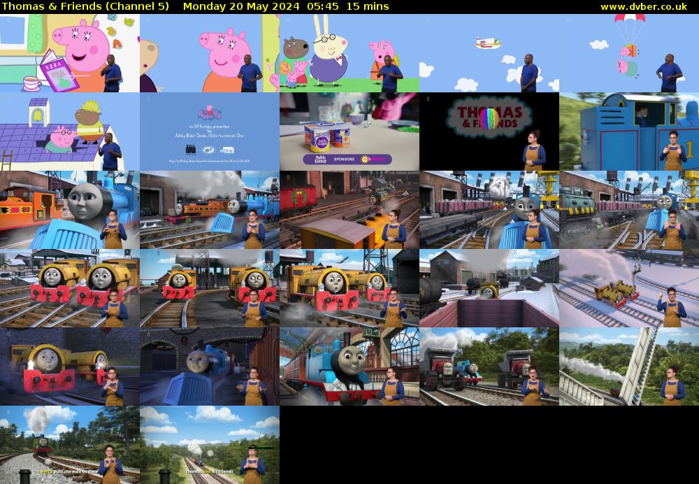 Thomas & Friends (Channel 5) Monday 20 May 2024 05:45 - 06:00