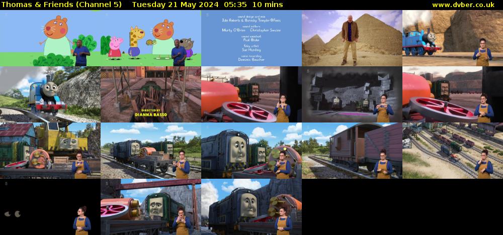 Thomas & Friends (Channel 5) Tuesday 21 May 2024 05:35 - 05:45