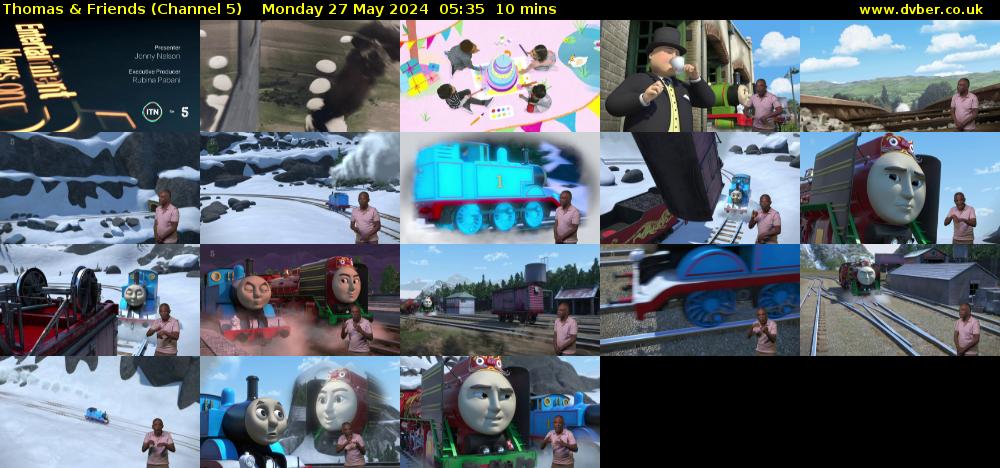 Thomas & Friends (Channel 5) Monday 27 May 2024 05:35 - 05:45