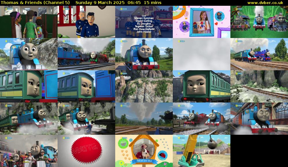 Thomas & Friends (Channel 5) Sunday 9 March 2025 06:45 - 07:00