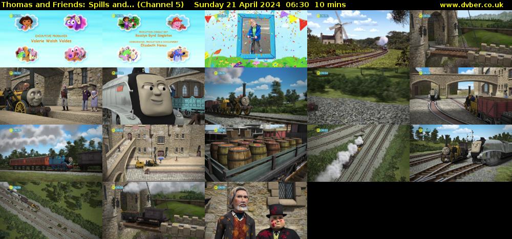 Thomas and Friends: Spills and... (Channel 5) Sunday 21 April 2024 06:30 - 06:40