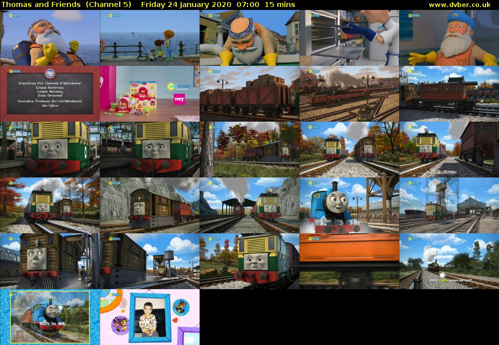 Thomas and Friends  (Channel 5) Friday 24 January 2020 07:00 - 07:15