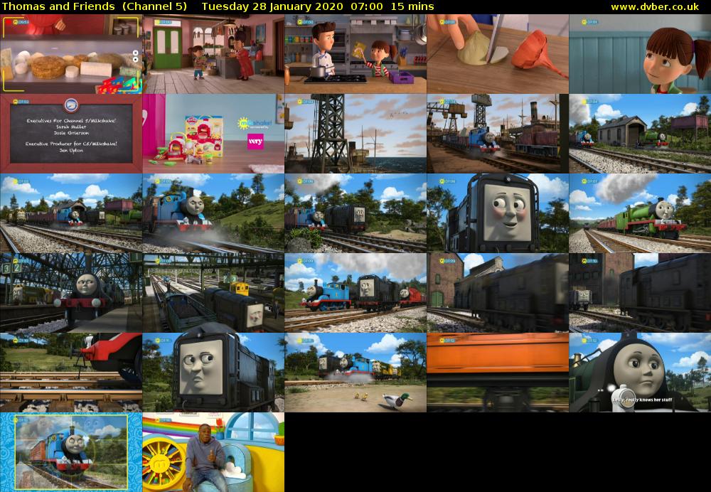 Thomas and Friends  (Channel 5) Tuesday 28 January 2020 07:00 - 07:15