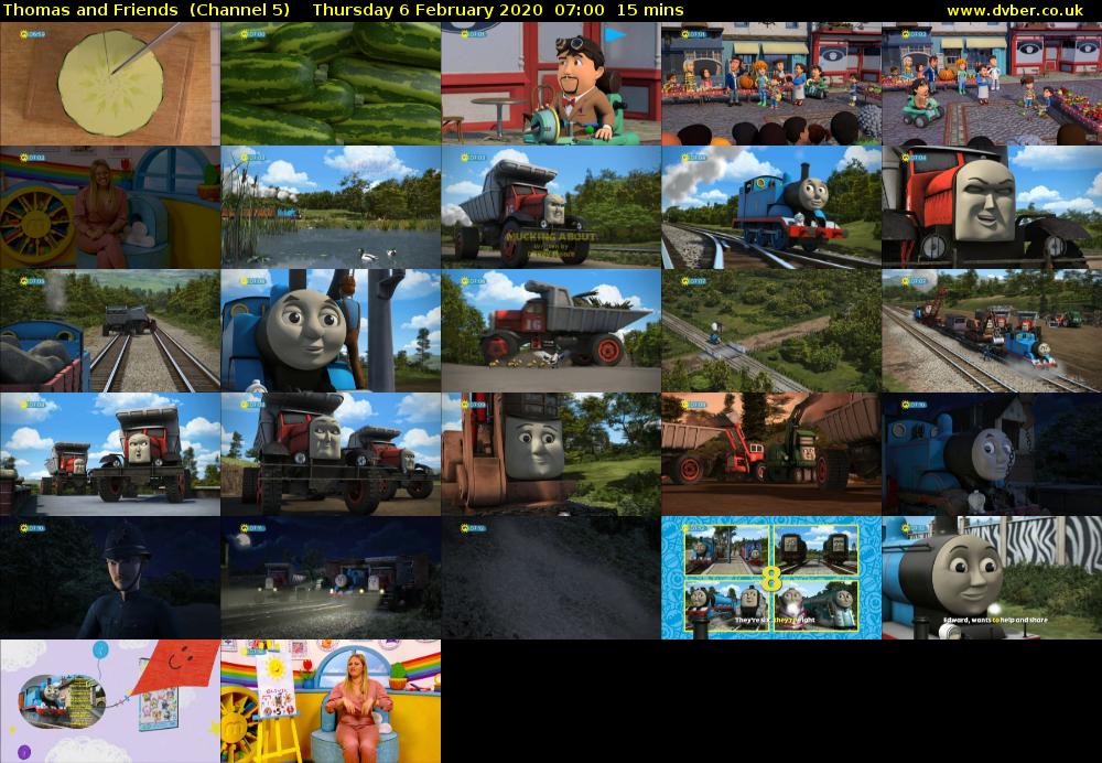 Thomas and Friends  (Channel 5) Thursday 6 February 2020 07:00 - 07:15