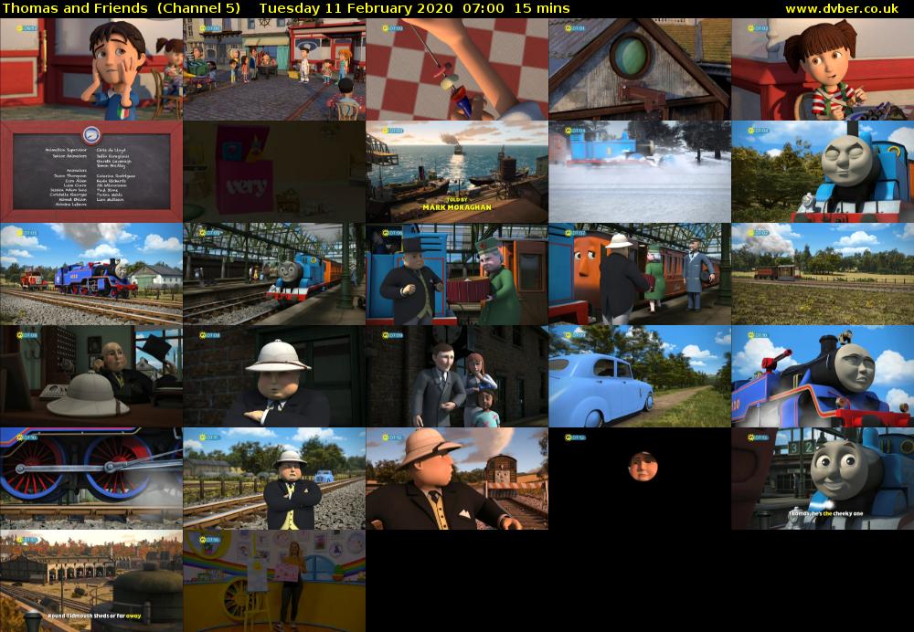 Thomas and Friends  (Channel 5) Tuesday 11 February 2020 07:00 - 07:15
