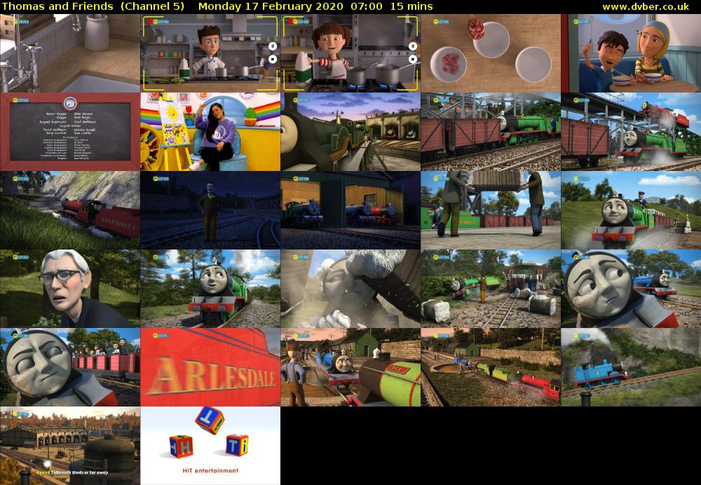 Thomas and Friends  (Channel 5) Monday 17 February 2020 07:00 - 07:15
