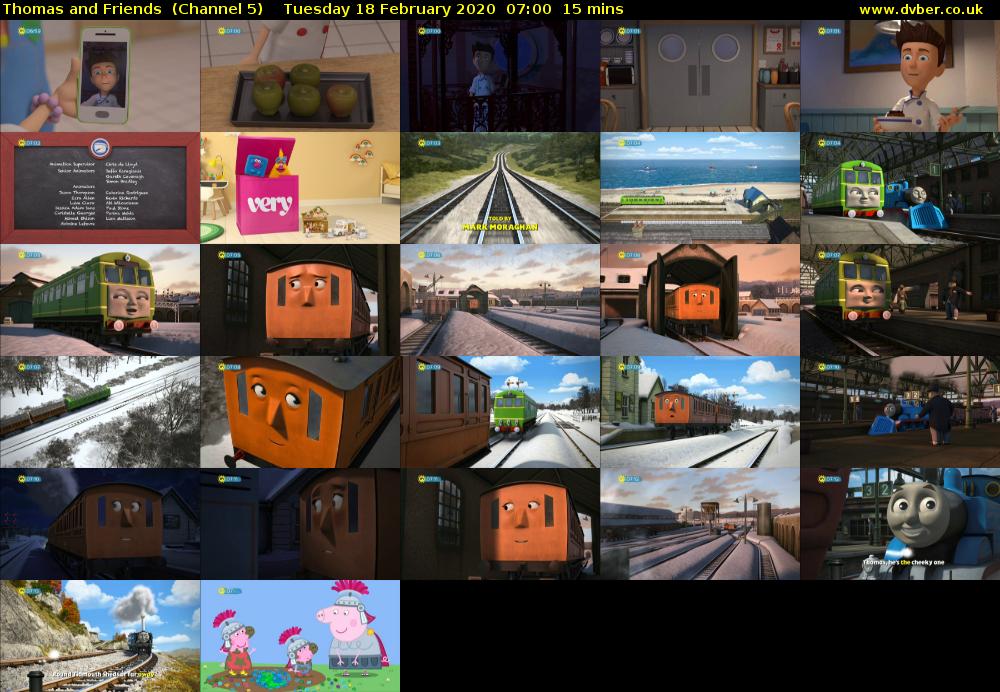 Thomas and Friends  (Channel 5) Tuesday 18 February 2020 07:00 - 07:15