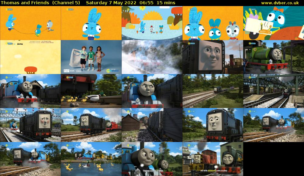 Thomas and Friends  (Channel 5) Saturday 7 May 2022 06:55 - 07:10