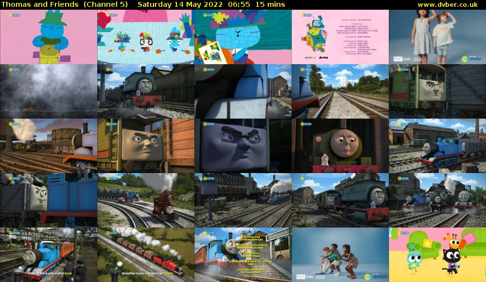 Thomas and Friends  (Channel 5) Saturday 14 May 2022 06:55 - 07:10