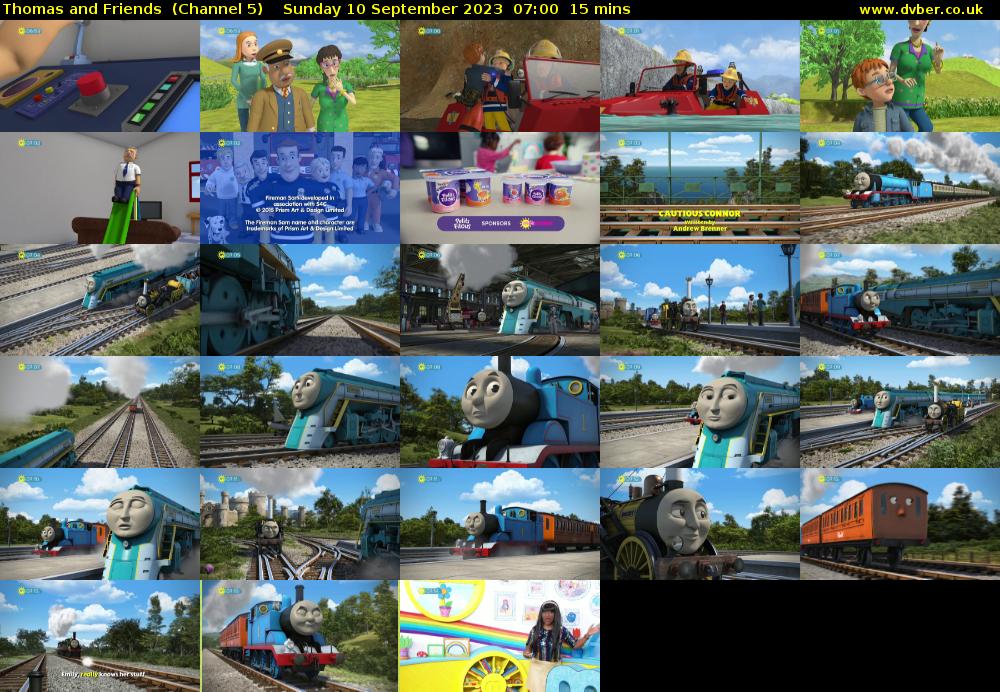 Thomas and Friends  (Channel 5) Sunday 10 September 2023 07:00 - 07:15