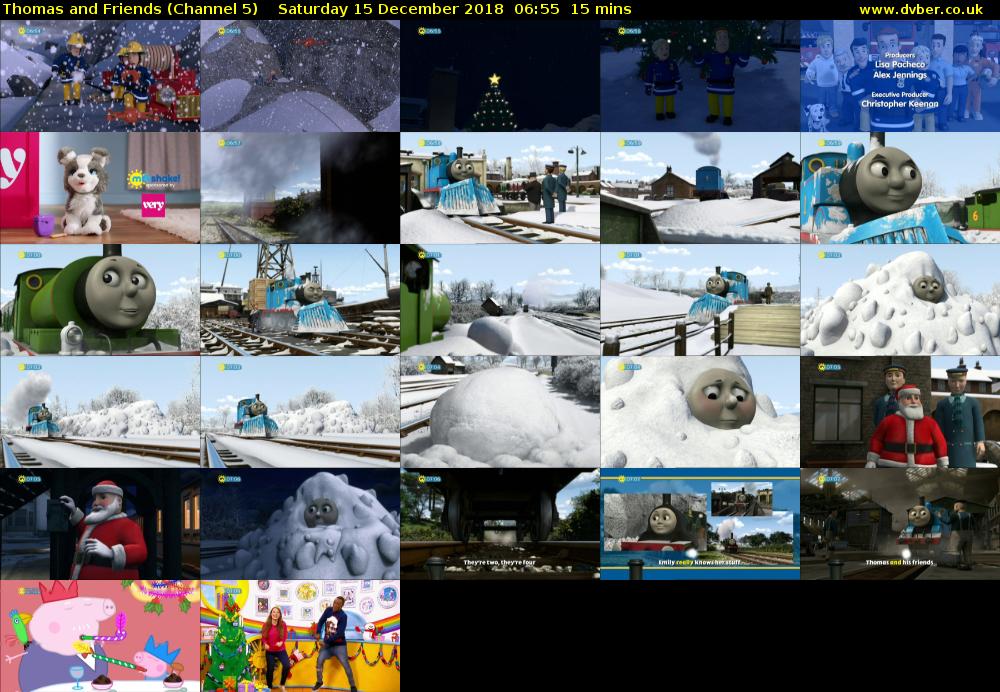 Thomas and Friends (Channel 5) Saturday 15 December 2018 06:55 - 07:10