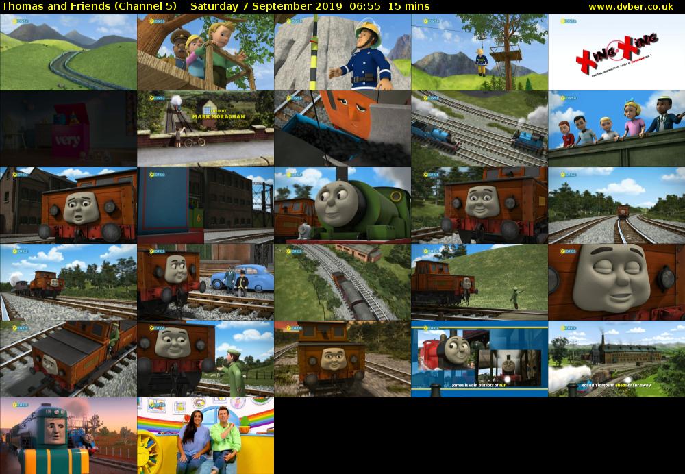Thomas and Friends (Channel 5) Saturday 7 September 2019 06:55 - 07:10