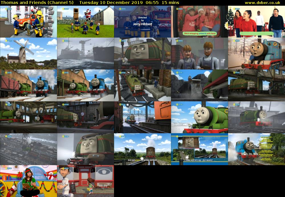 Thomas and Friends (Channel 5) Tuesday 10 December 2019 06:55 - 07:10
