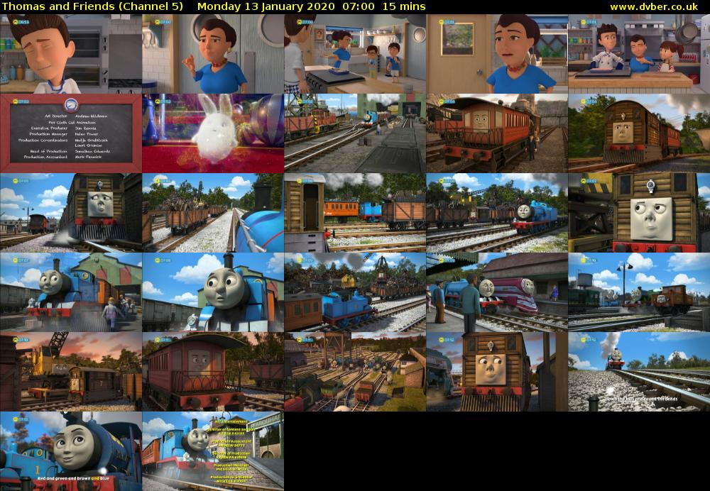 Thomas and Friends (Channel 5) Monday 13 January 2020 07:00 - 07:15