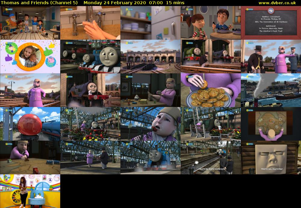 Thomas and Friends (Channel 5) Monday 24 February 2020 07:00 - 07:15