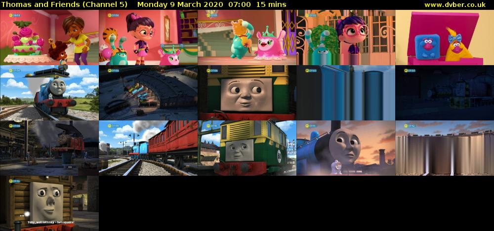 Thomas and Friends (Channel 5) Monday 9 March 2020 07:00 - 07:15