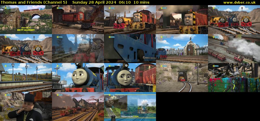 Thomas and Friends (Channel 5) Sunday 28 April 2024 06:10 - 06:20