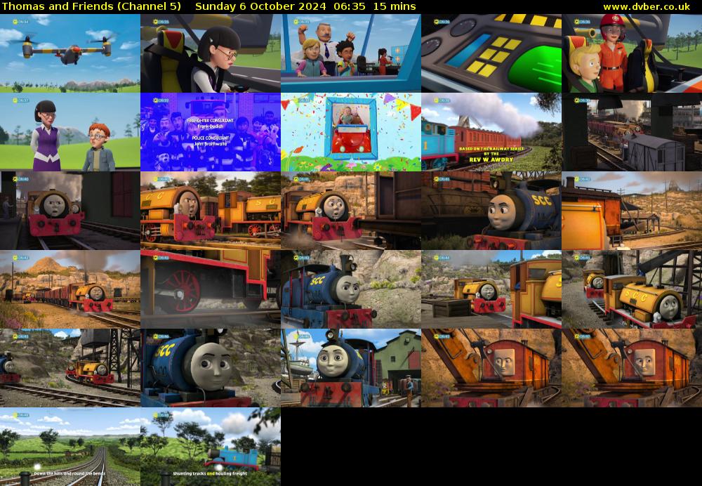 Thomas and Friends (Channel 5) Sunday 6 October 2024 06:35 - 06:50