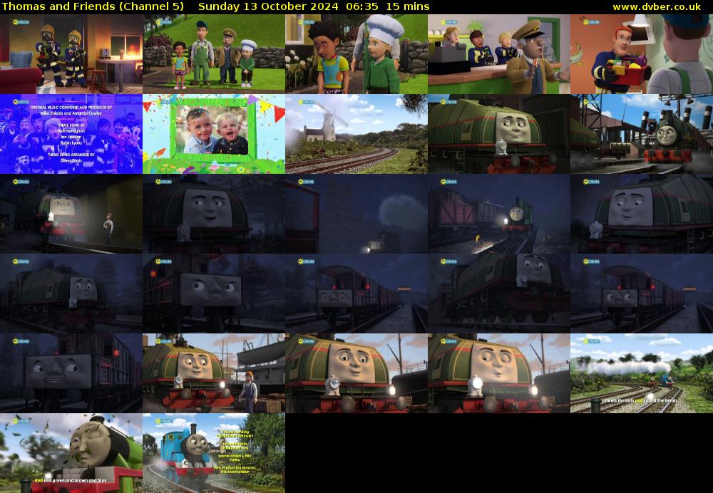 Thomas and Friends (Channel 5) Sunday 13 October 2024 06:35 - 06:50