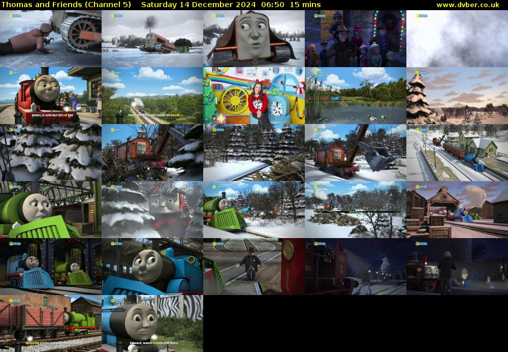 Thomas and Friends (Channel 5) Saturday 14 December 2024 06:50 - 07:05