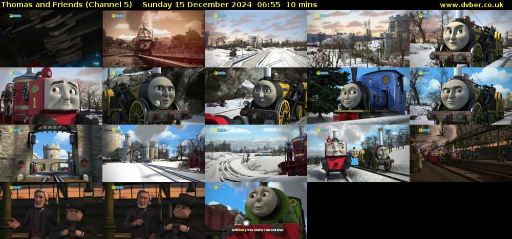 Thomas and Friends (Channel 5) Sunday 15 December 2024 06:55 - 07:05