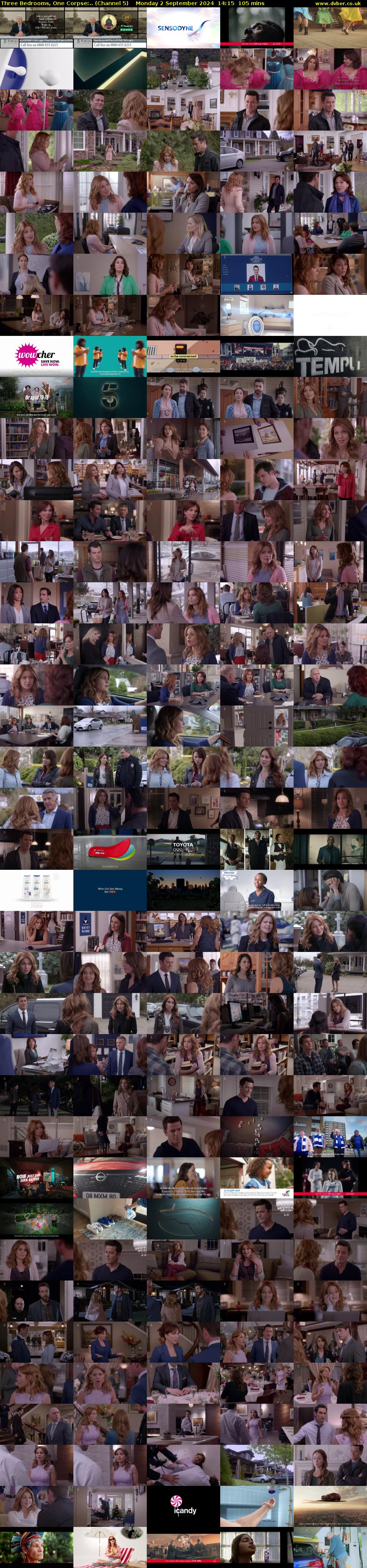 Three Bedrooms, One Corpse:.. (Channel 5) Monday 2 September 2024 14:15 - 16:00