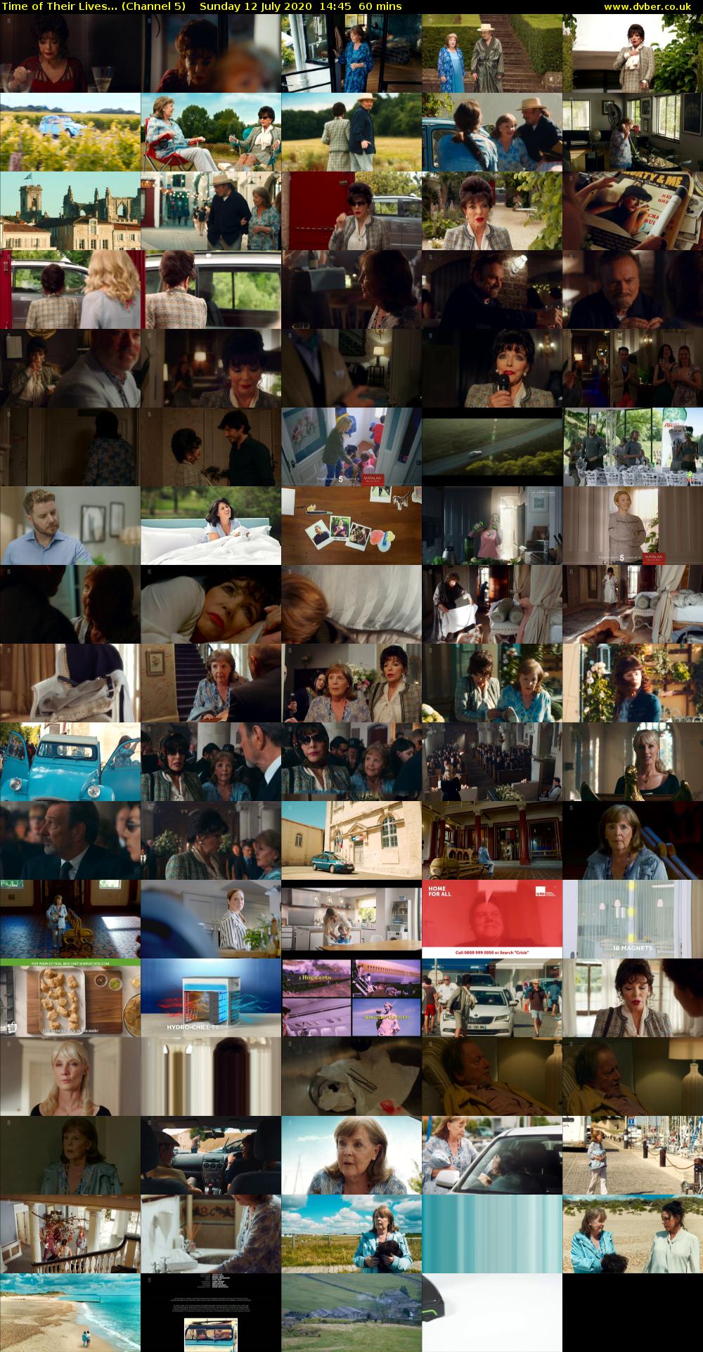 Time of Their Lives... (Channel 5) Sunday 12 July 2020 14:45 - 15:45