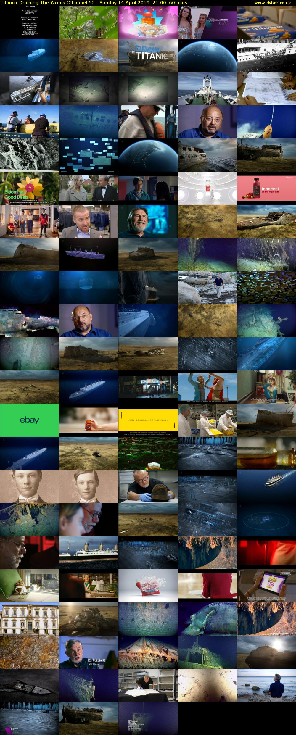 Titanic: Draining The Wreck (Channel 5) Sunday 14 April 2019 21:00 - 22:00