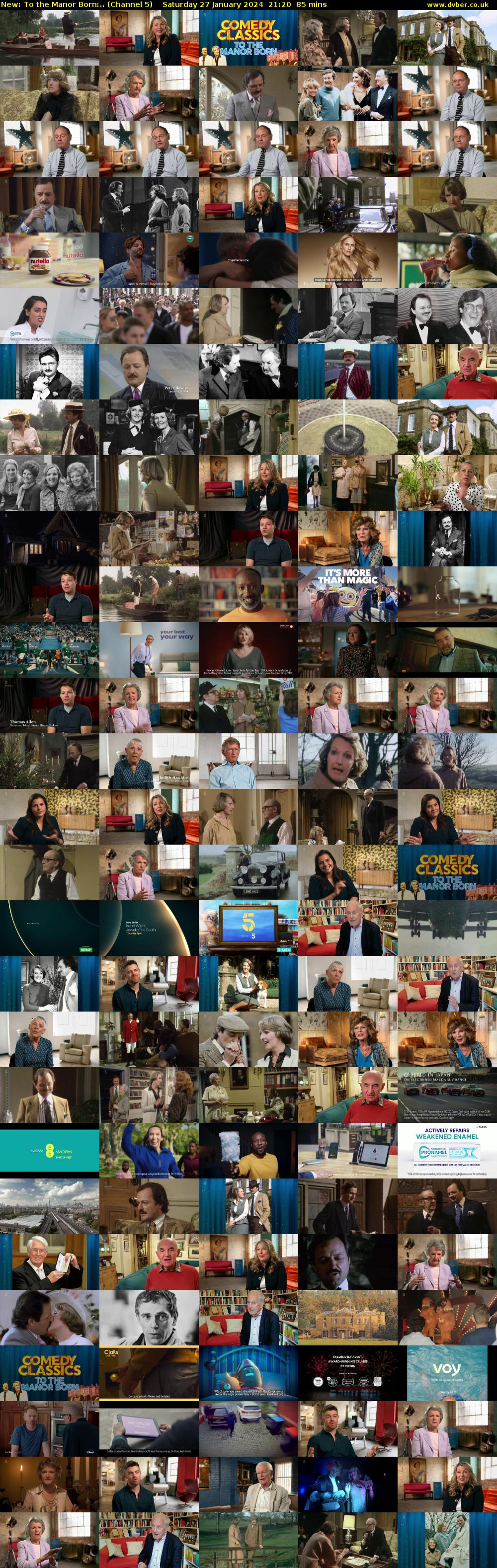 To the Manor Born:.. (Channel 5) Saturday 27 January 2024 21:20 - 22:45