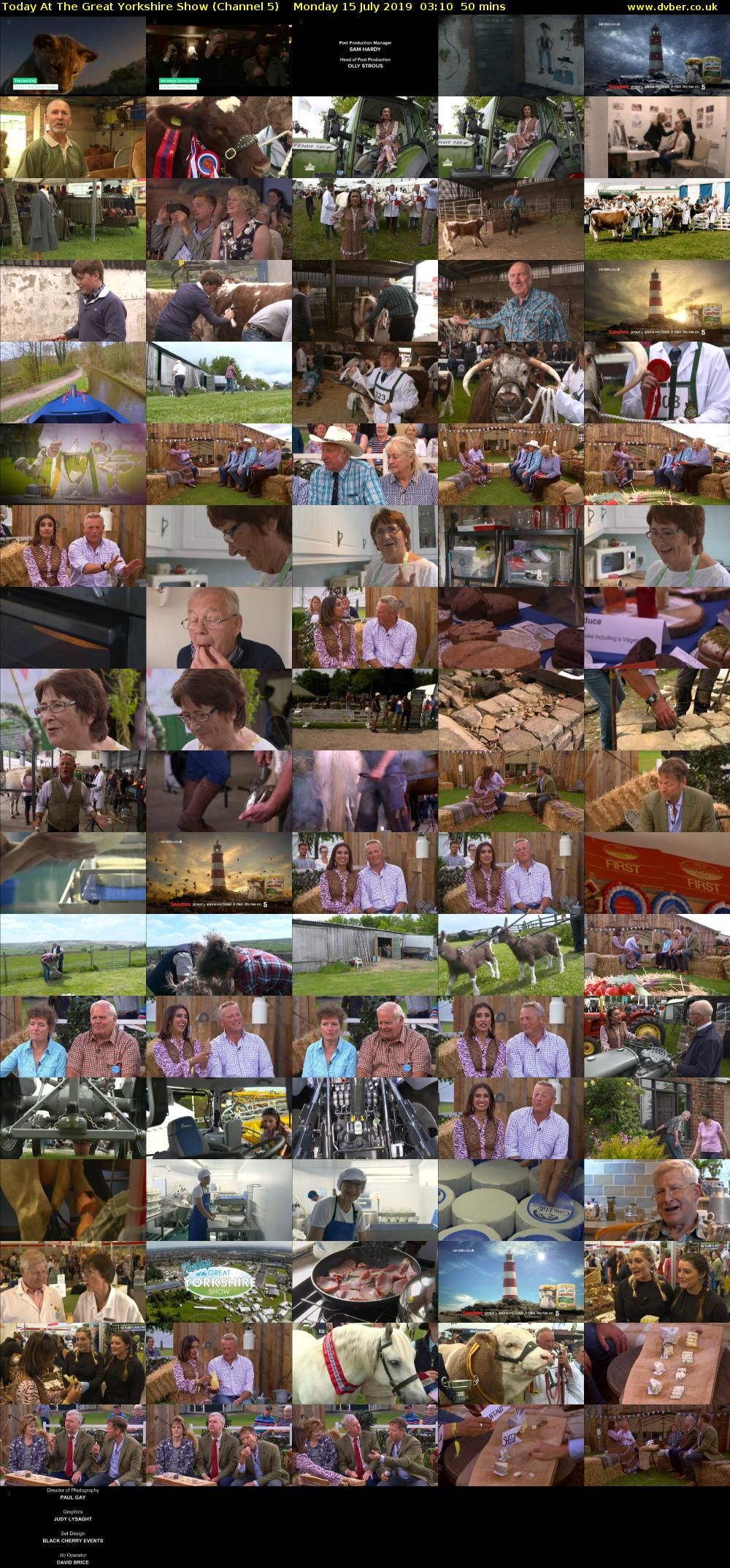 Today At The Great Yorkshire Show (Channel 5) Monday 15 July 2019 03:10 - 04:00