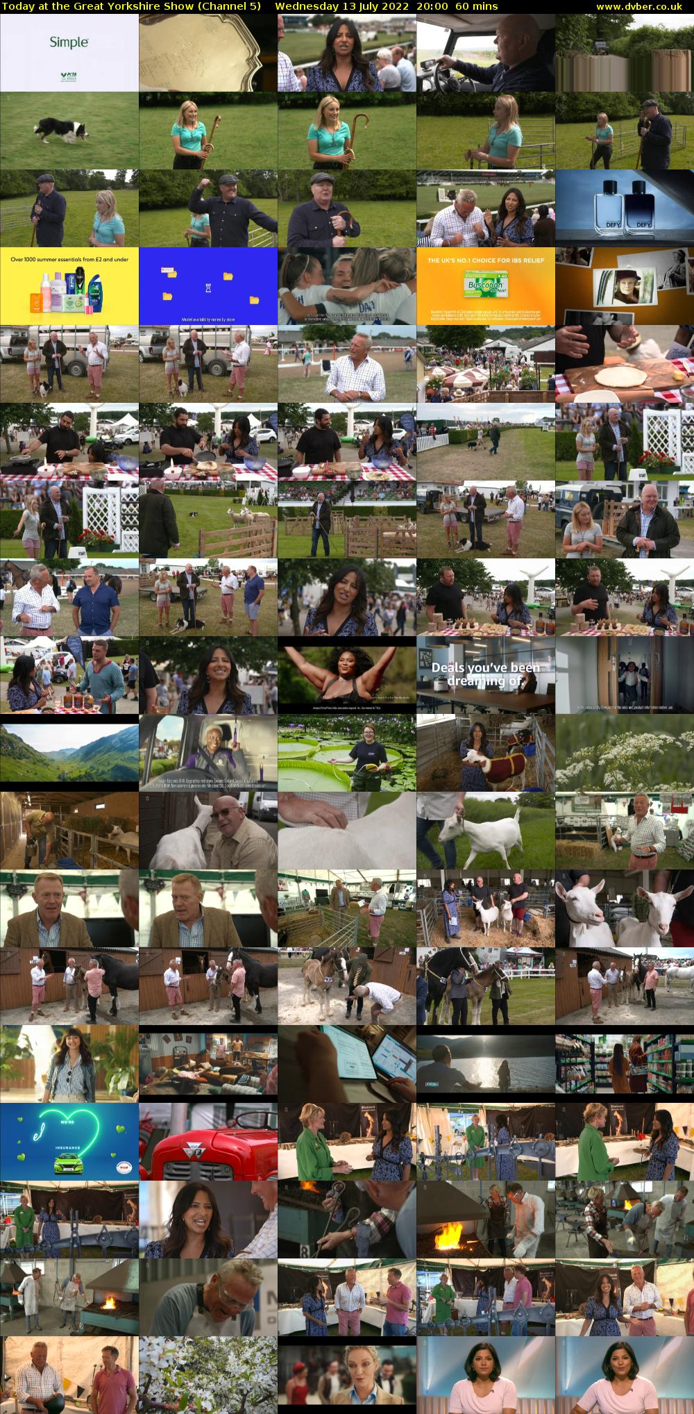 Today At The Great Yorkshire Show (Channel 5) Wednesday 13 July 2022 20:00 - 21:00