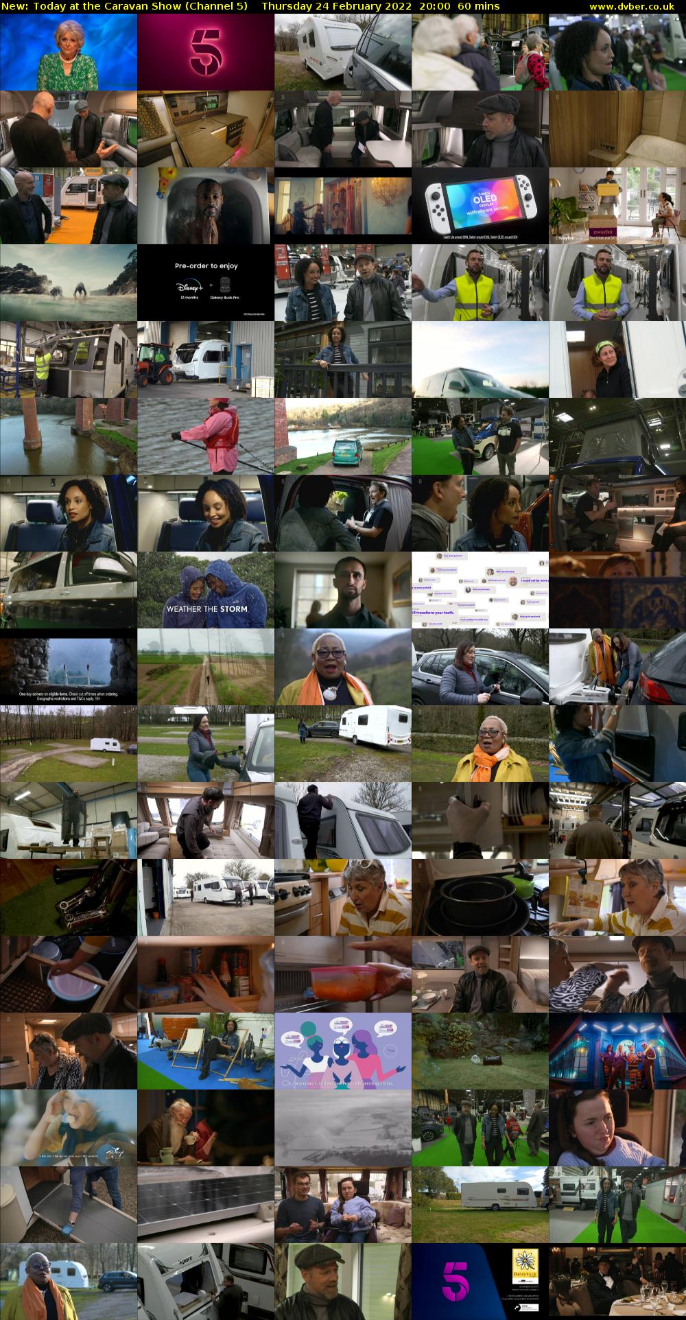 Today at the Caravan Show (Channel 5) Thursday 24 February 2022 20:00 - 21:00