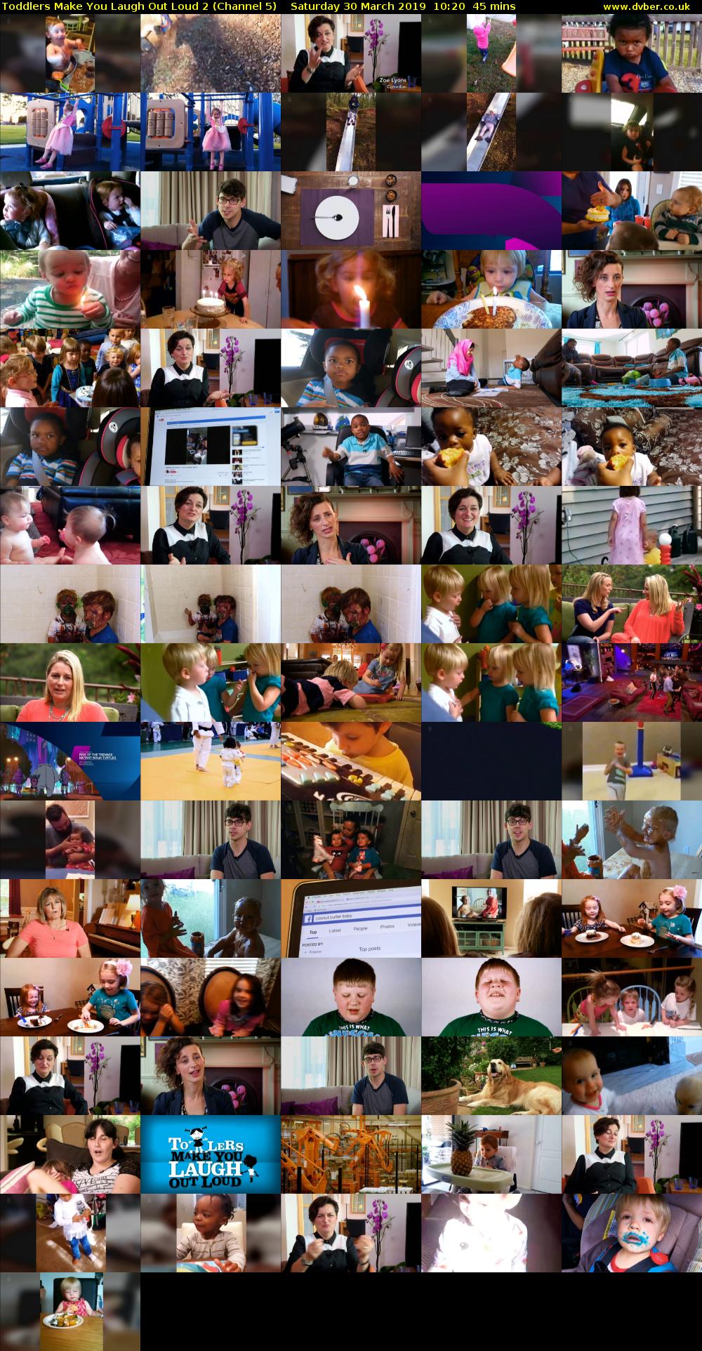 Toddlers Make You Laugh Out Loud 2 (Channel 5) Saturday 30 March 2019 10:20 - 11:05