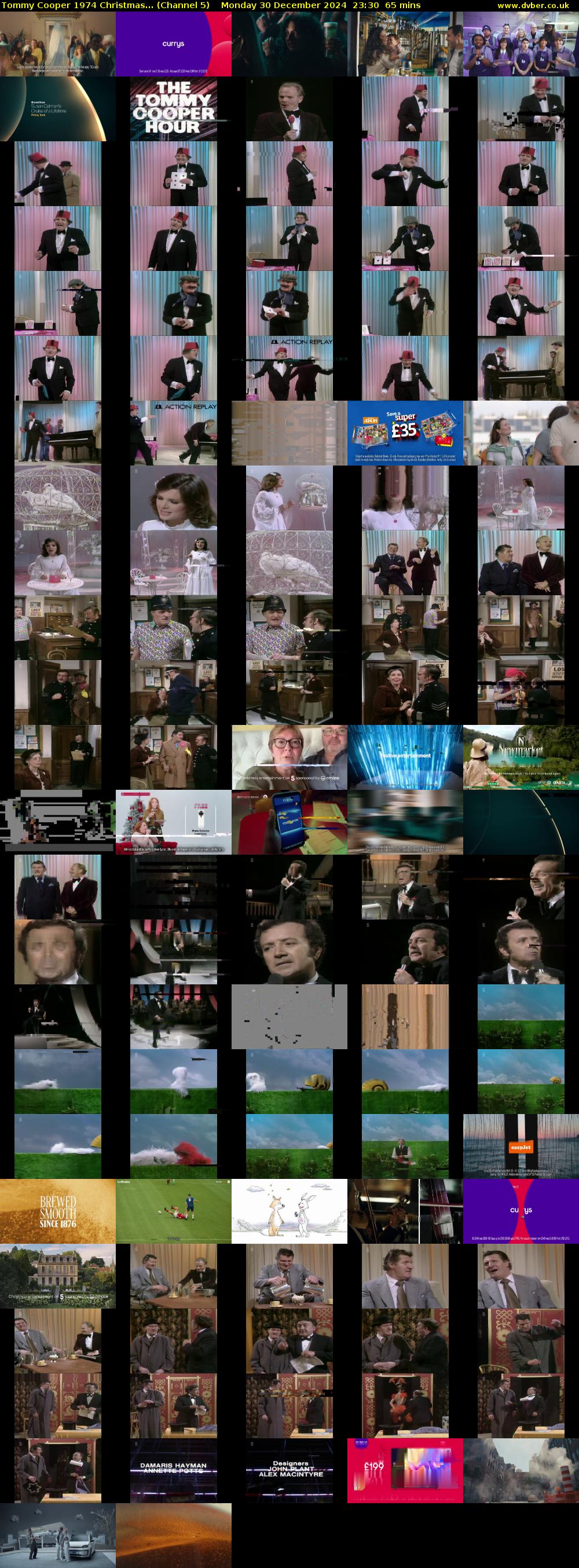 Tommy Cooper 1974 Christmas... (Channel 5) Monday 30 December 2024 23:30 - 00:35