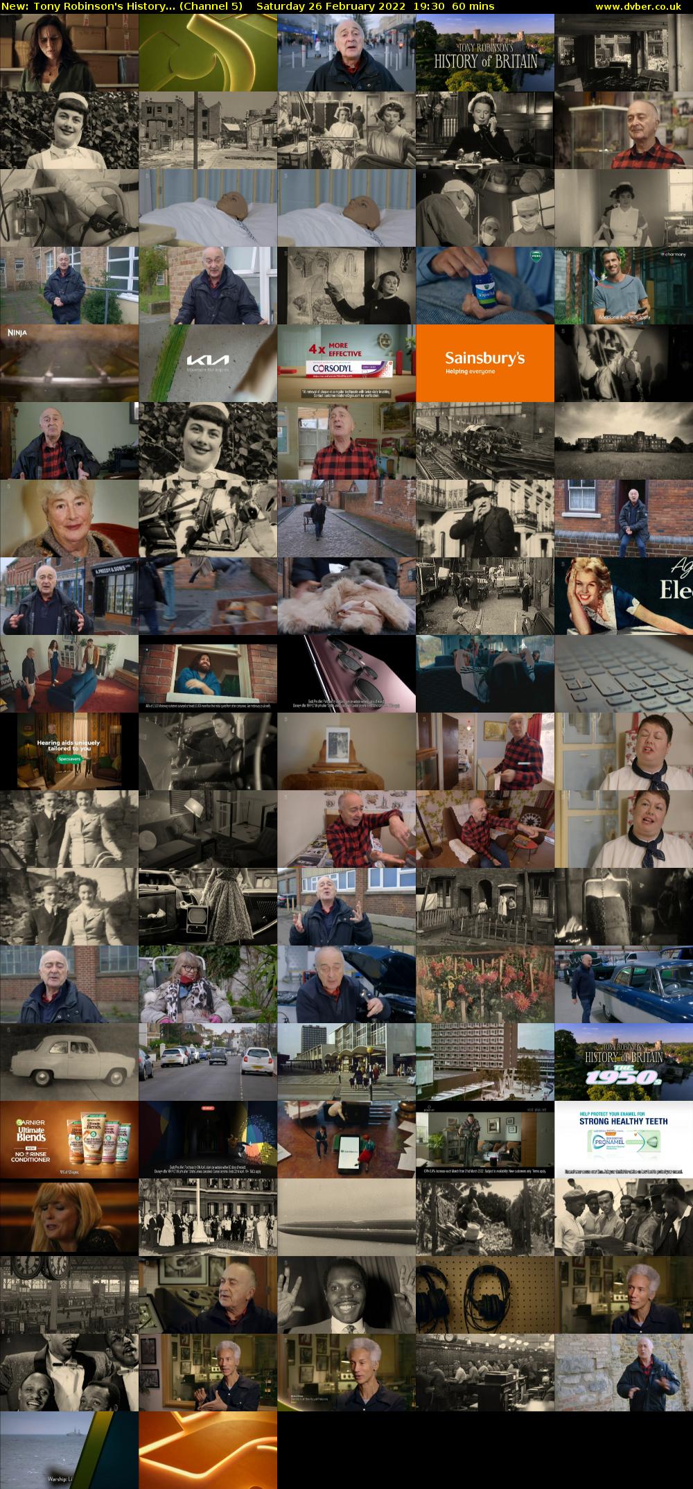 Tony Robinson's History... (Channel 5) Saturday 26 February 2022 19:30 - 20:30