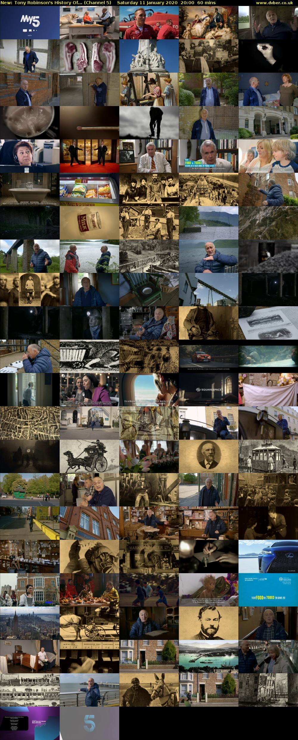 Tony Robinson's History Of... (Channel 5) Saturday 11 January 2020 20:00 - 21:00