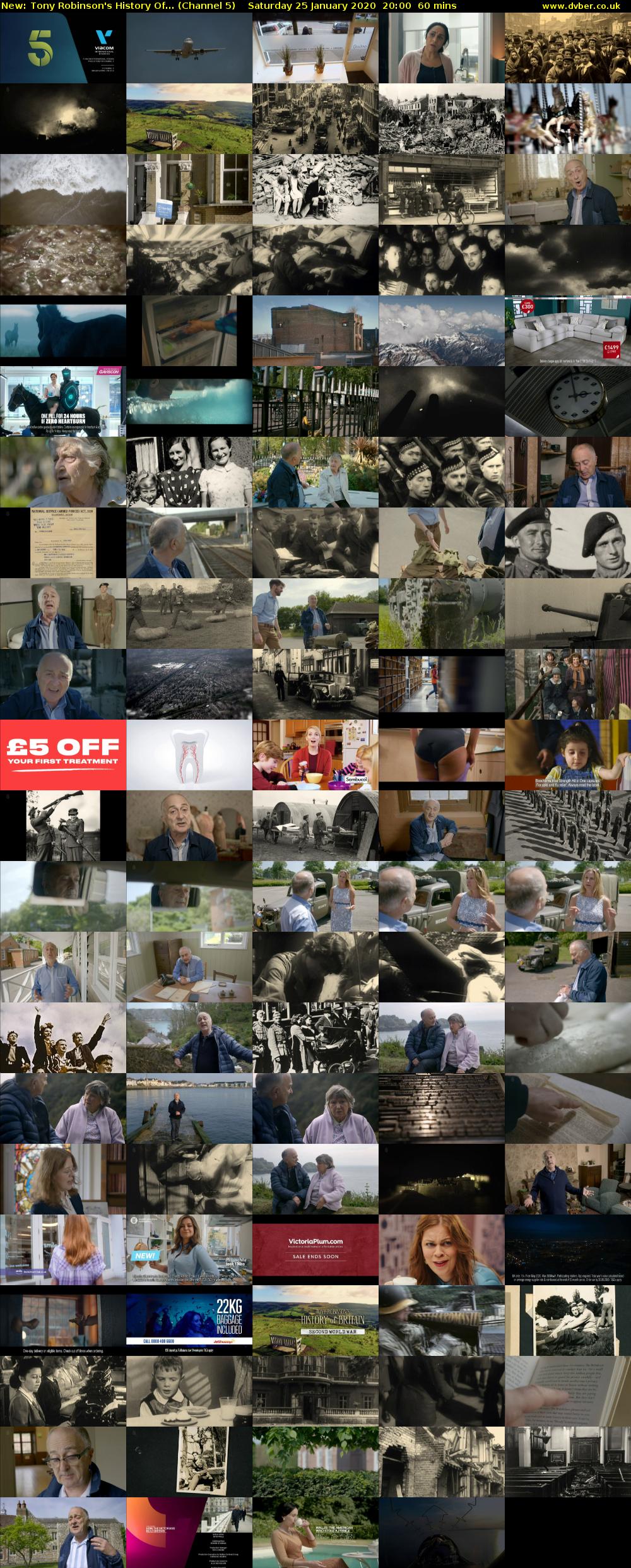 Tony Robinson's History Of... (Channel 5) Saturday 25 January 2020 20:00 - 21:00