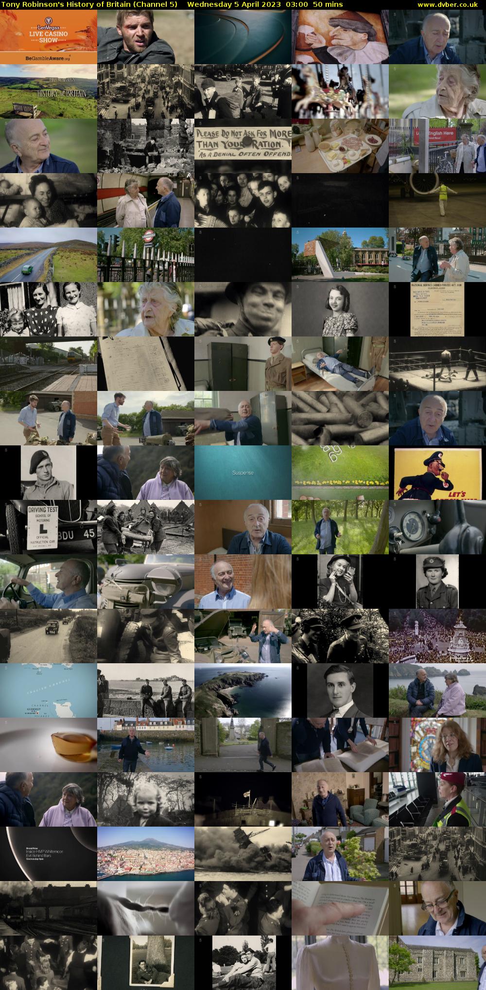 Tony Robinson's History of Britain (Channel 5) Wednesday 5 April 2023 03:00 - 03:50
