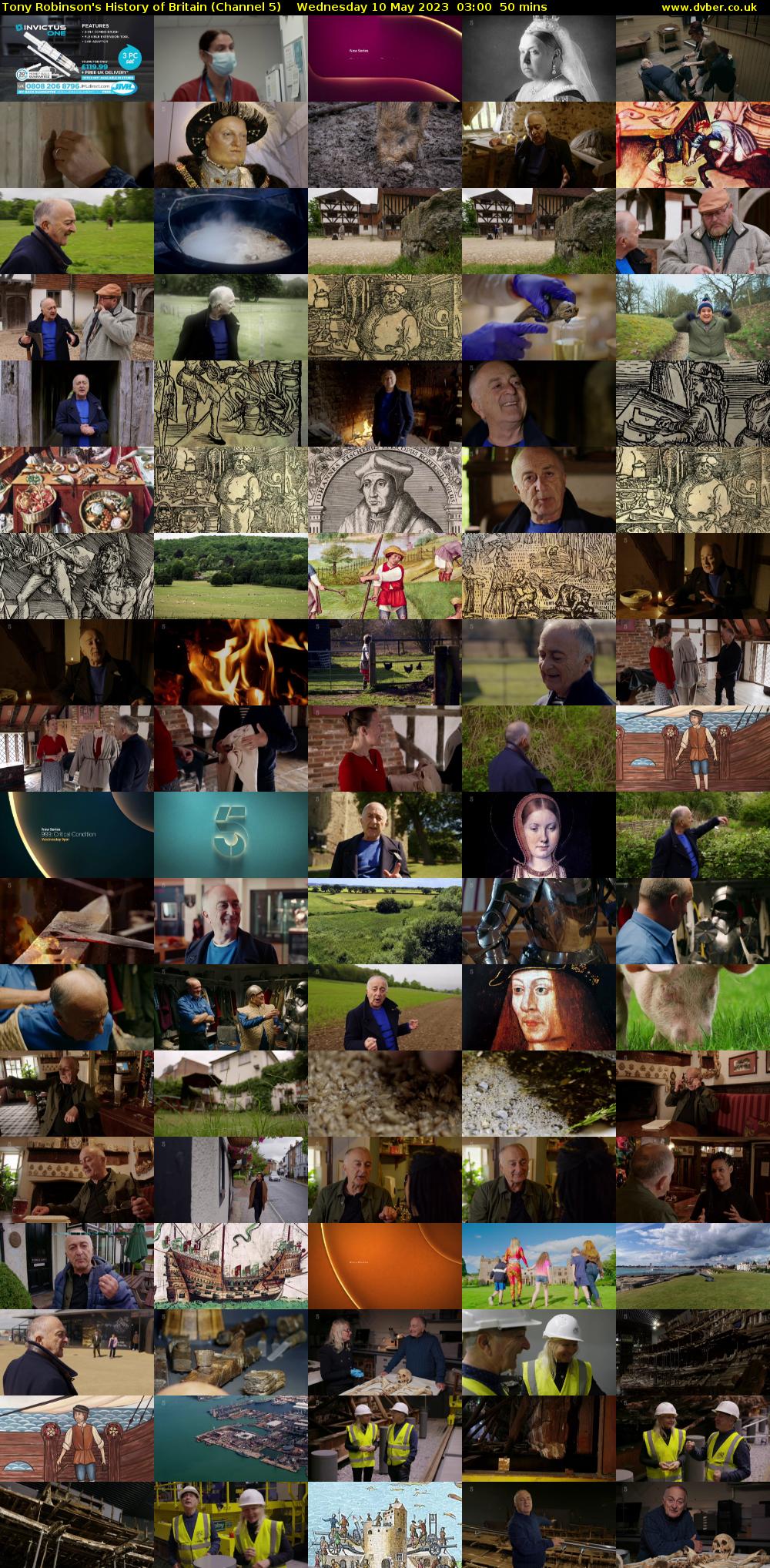 Tony Robinson's History of Britain (Channel 5) Wednesday 10 May 2023 03:00 - 03:50