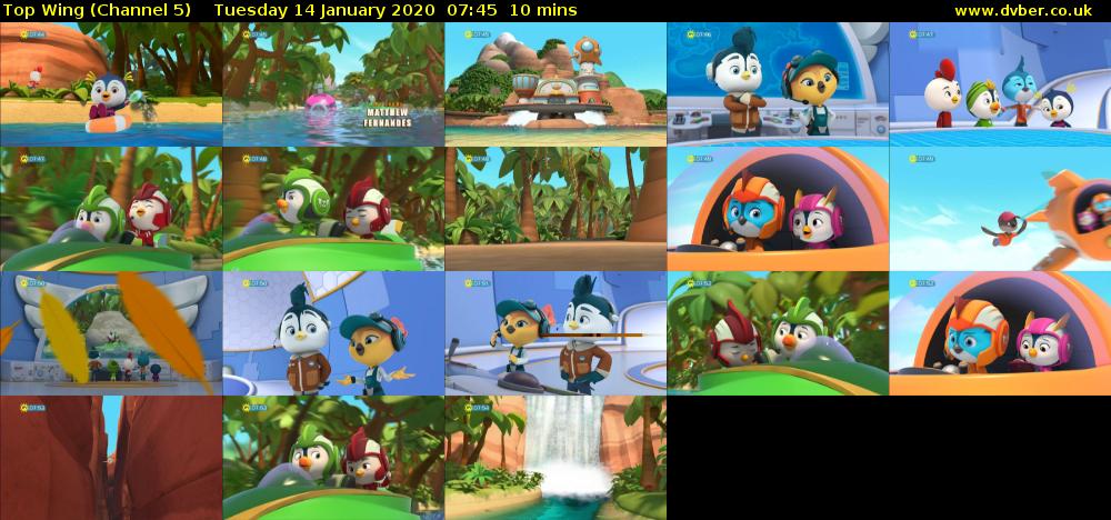 Top Wing (Channel 5) Tuesday 14 January 2020 07:45 - 07:55