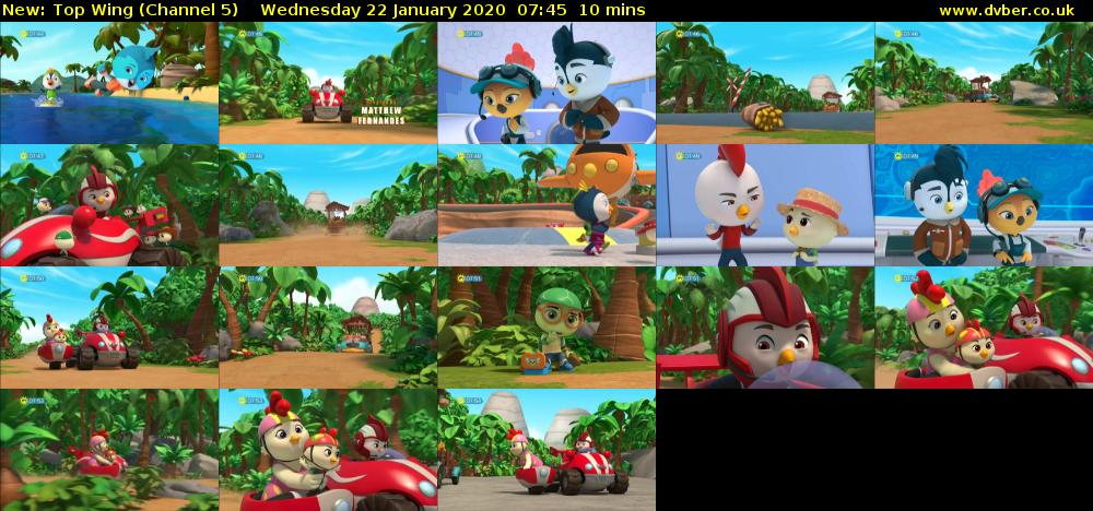 Top Wing (Channel 5) Wednesday 22 January 2020 07:45 - 07:55