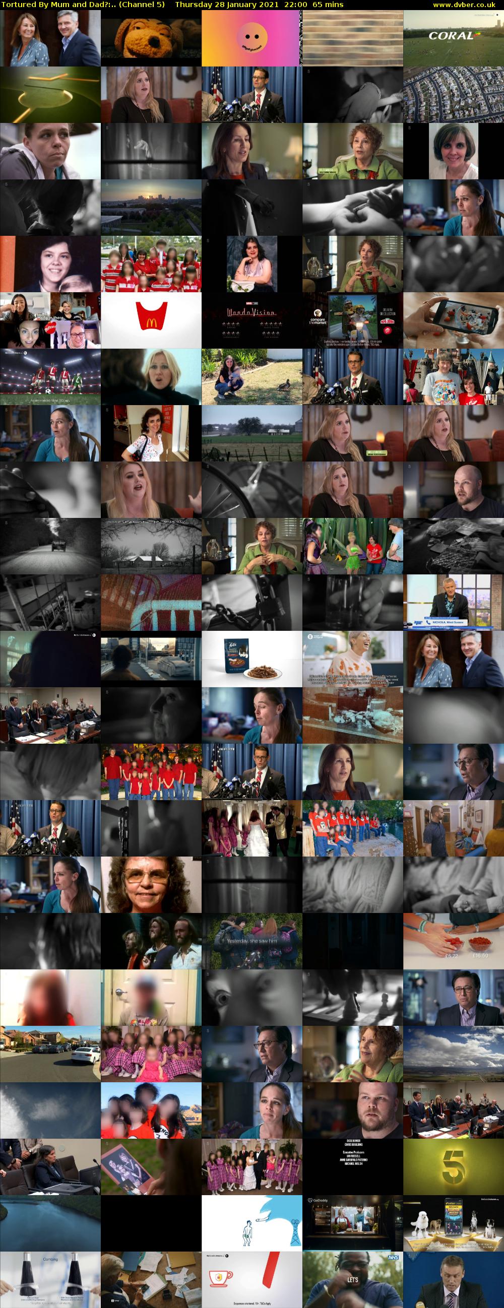 Tortured By Mum and Dad?:.. (Channel 5) Thursday 28 January 2021 22:00 - 23:05