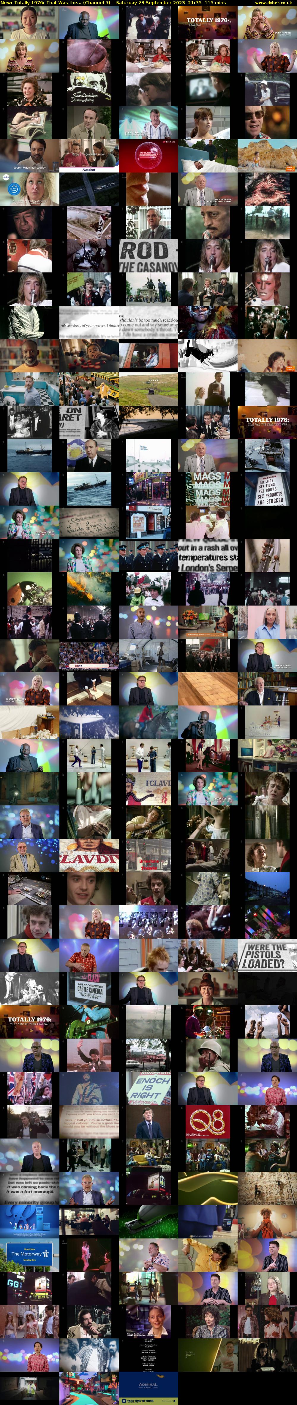 Totally 1976: That Was the... (Channel 5) Saturday 23 September 2023 21:35 - 23:30