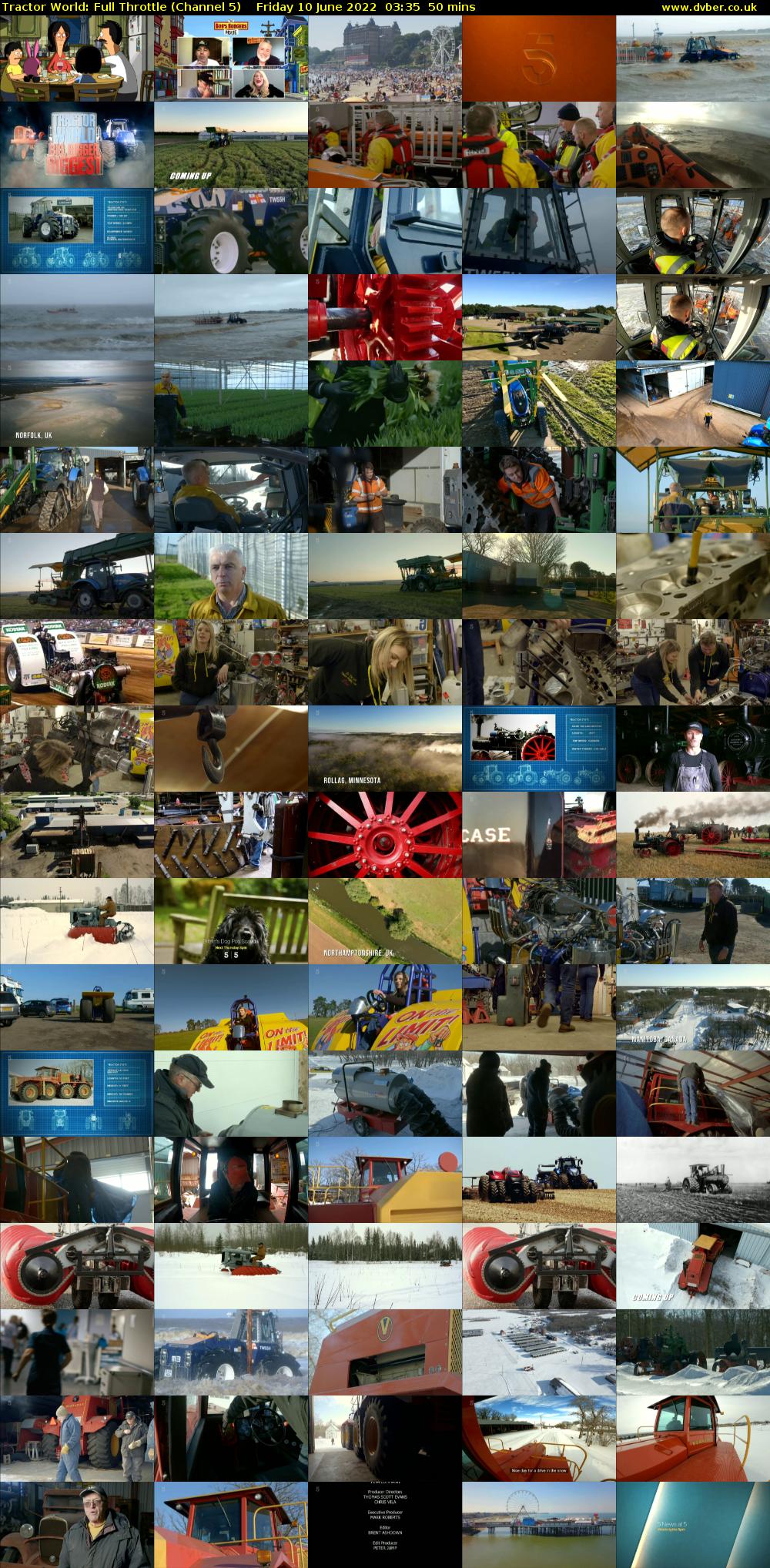 Tractor World: Full Throttle (Channel 5) Friday 10 June 2022 03:35 - 04:25