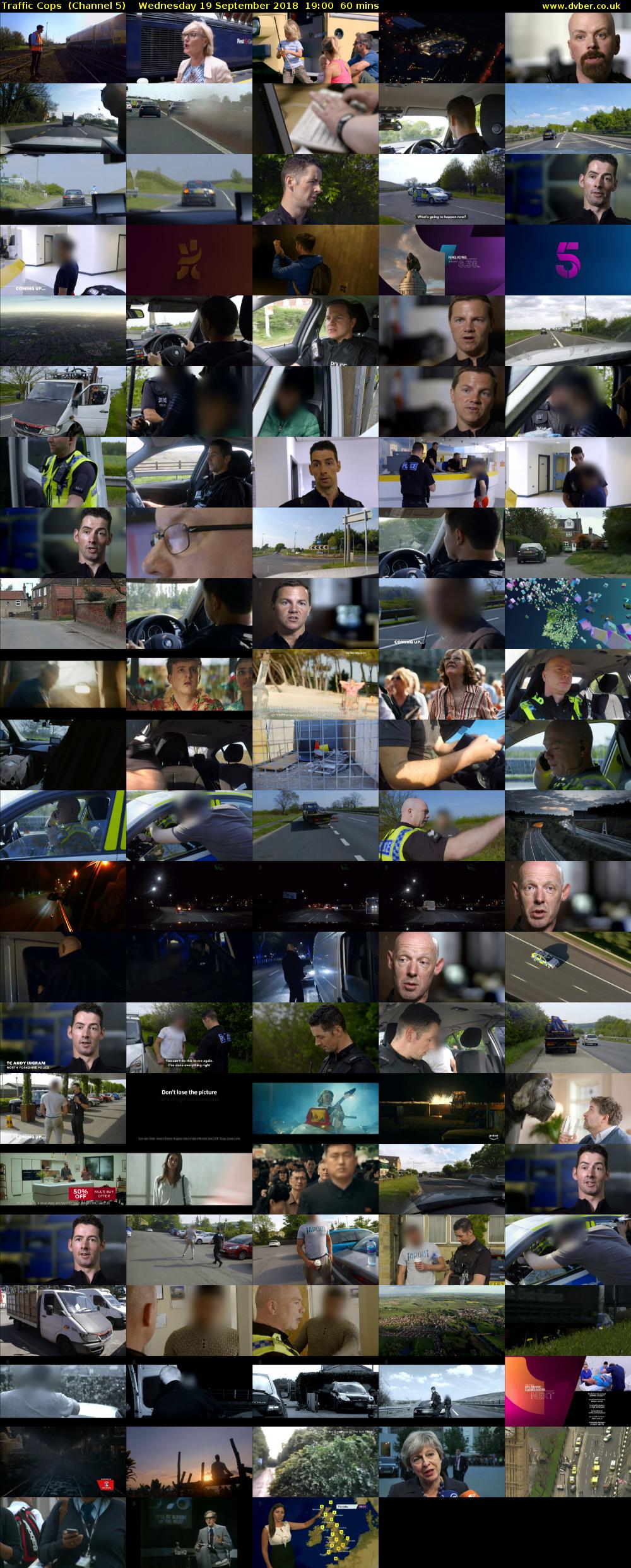 Traffic Cops  (Channel 5) Wednesday 19 September 2018 19:00 - 20:00